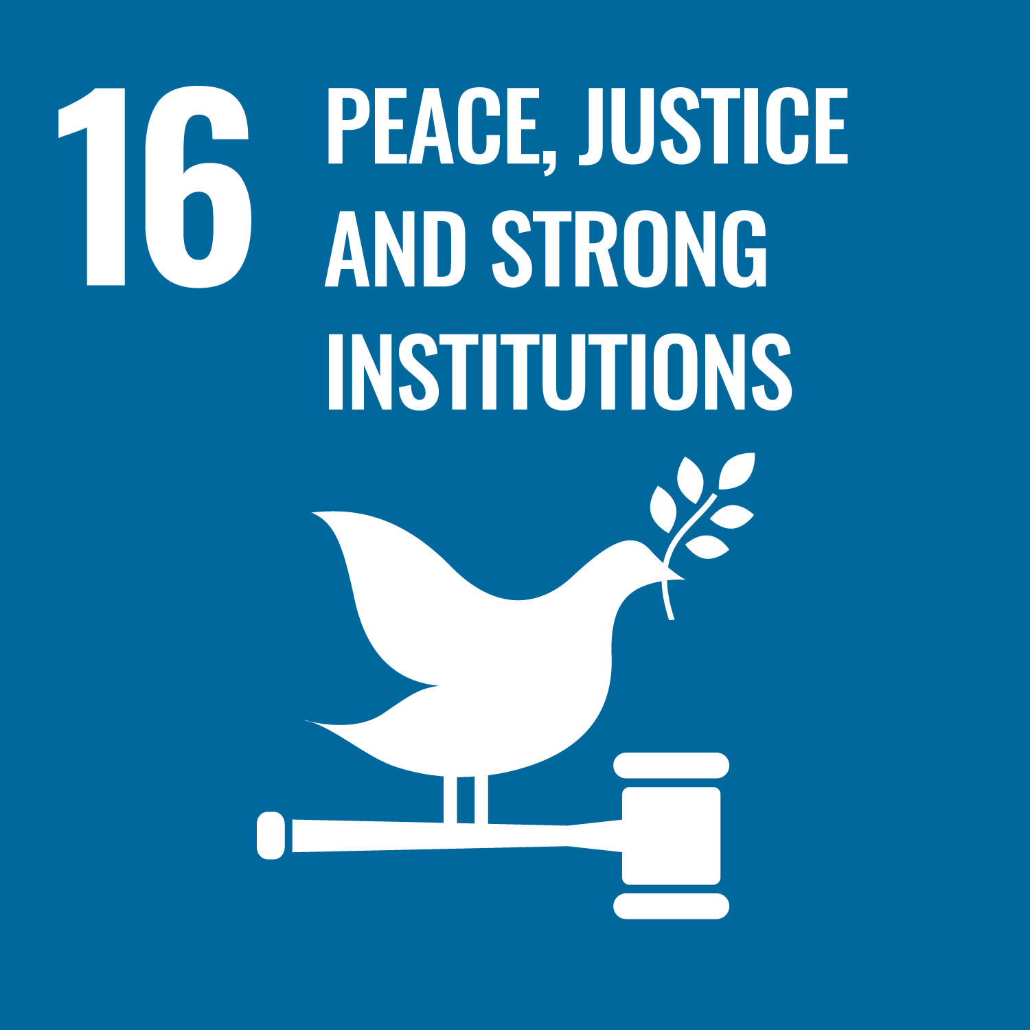 UN Sustainability Goal Icon #16